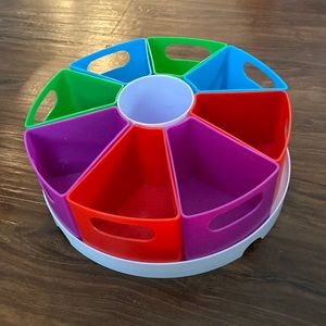 Colorful Creative Caddy Rotating Art Supply Organizer, Pencil Holder for Kids